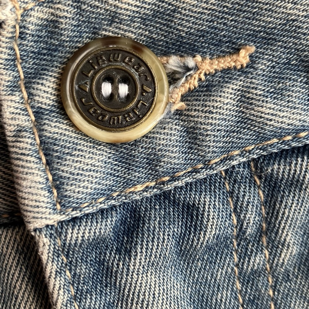 Vintage Armani True Blues Light Wash Denim Jeans Made in Italy High Ris - Picture 5 of 12